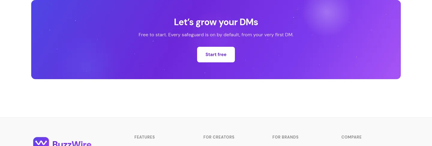 buzzwire.io CTA section