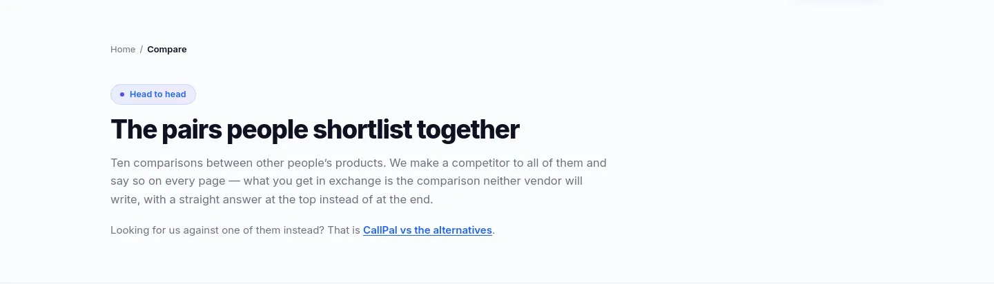 callpal.co Hero section