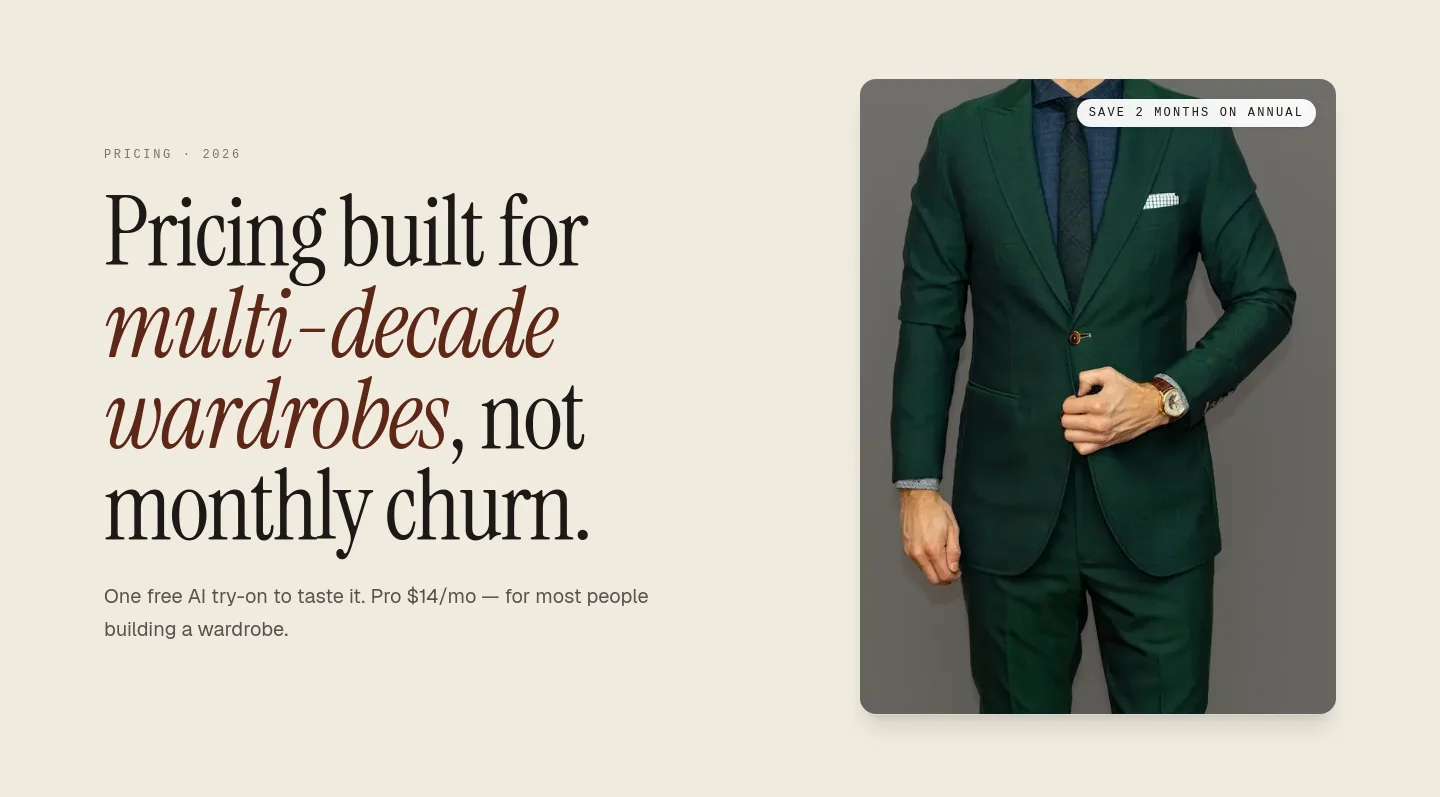 capsulewardrobe.ai Hero