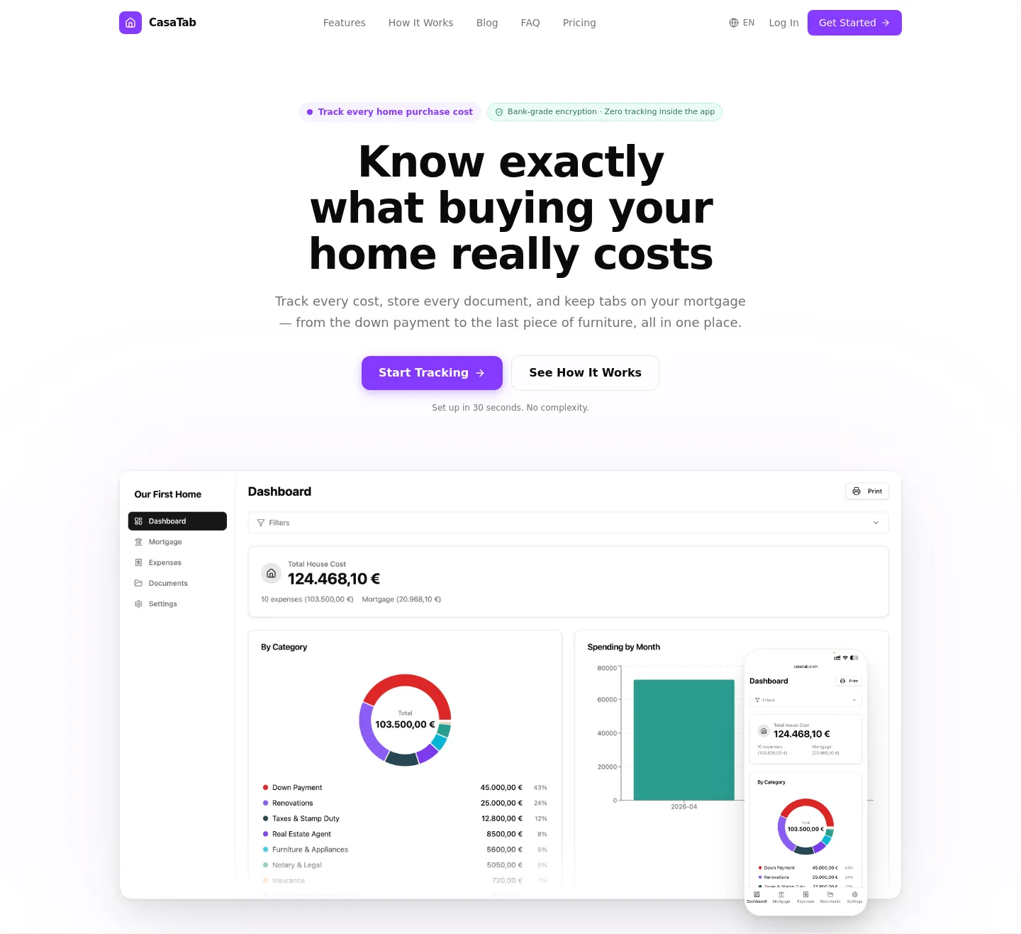 casatab.com — a real Hero section