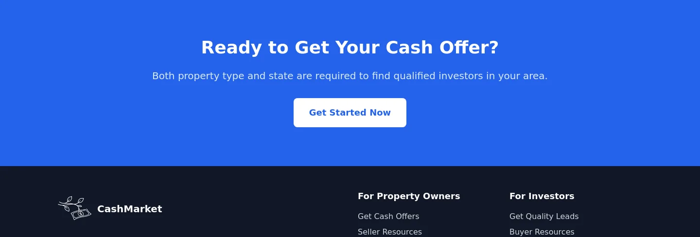 cashmarket.io — a real CTA section