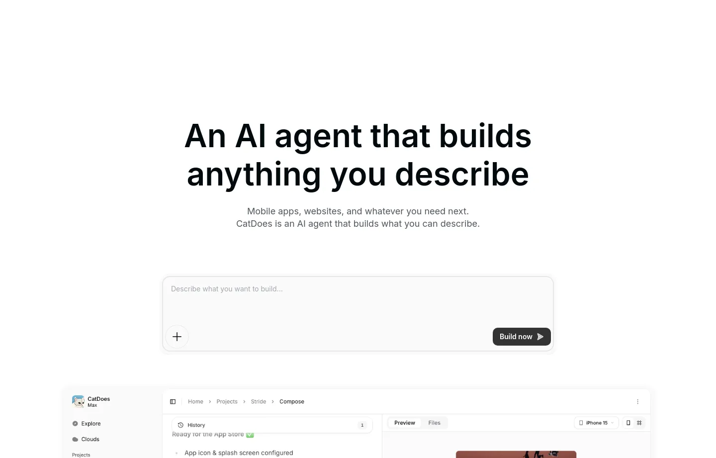 catdoes.com — a real Hero section