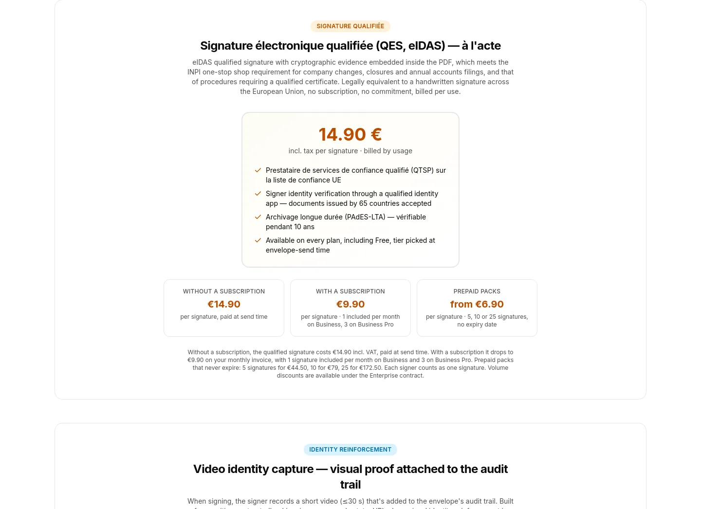 certyneo.com Features section