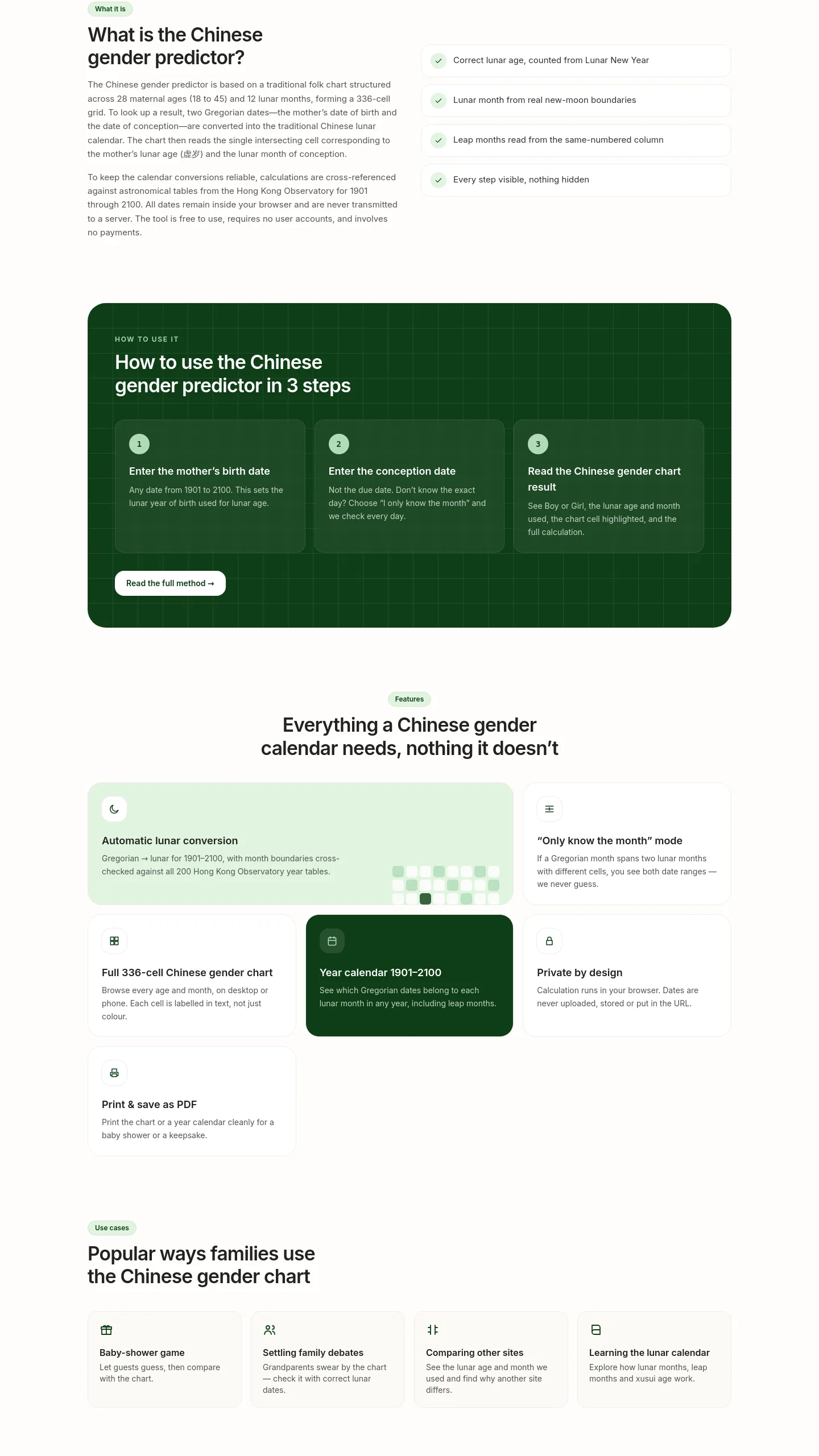 chinesegenderpredictor.app — FAQ