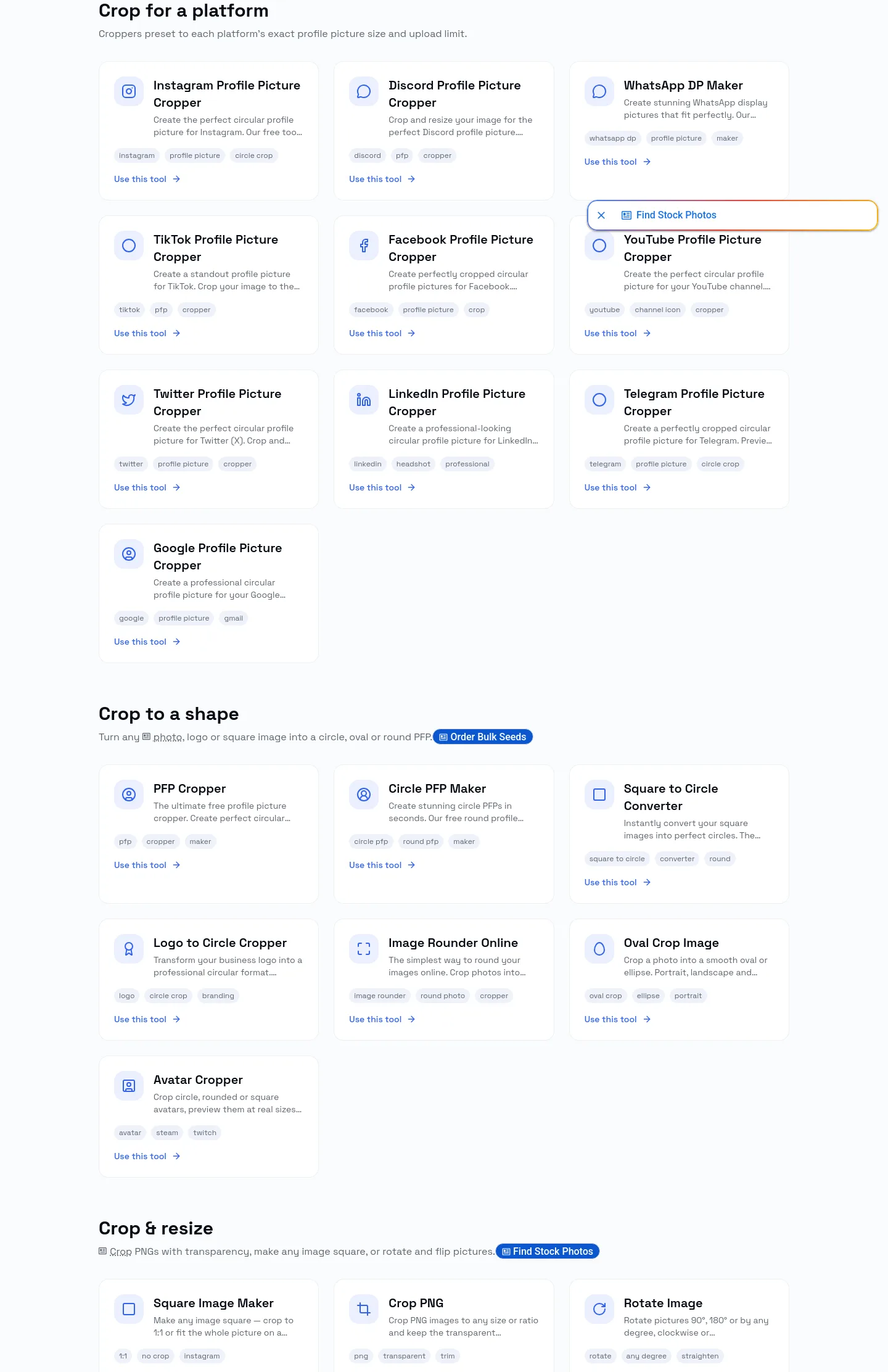 circlecropimage.dev — Features