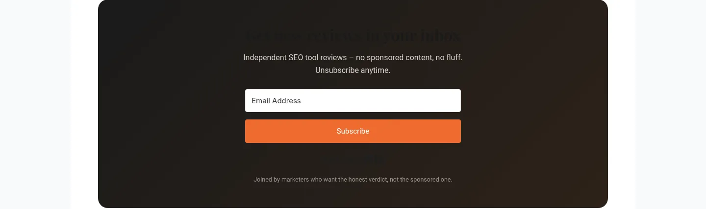 clarorank.com — a real Email Capture section