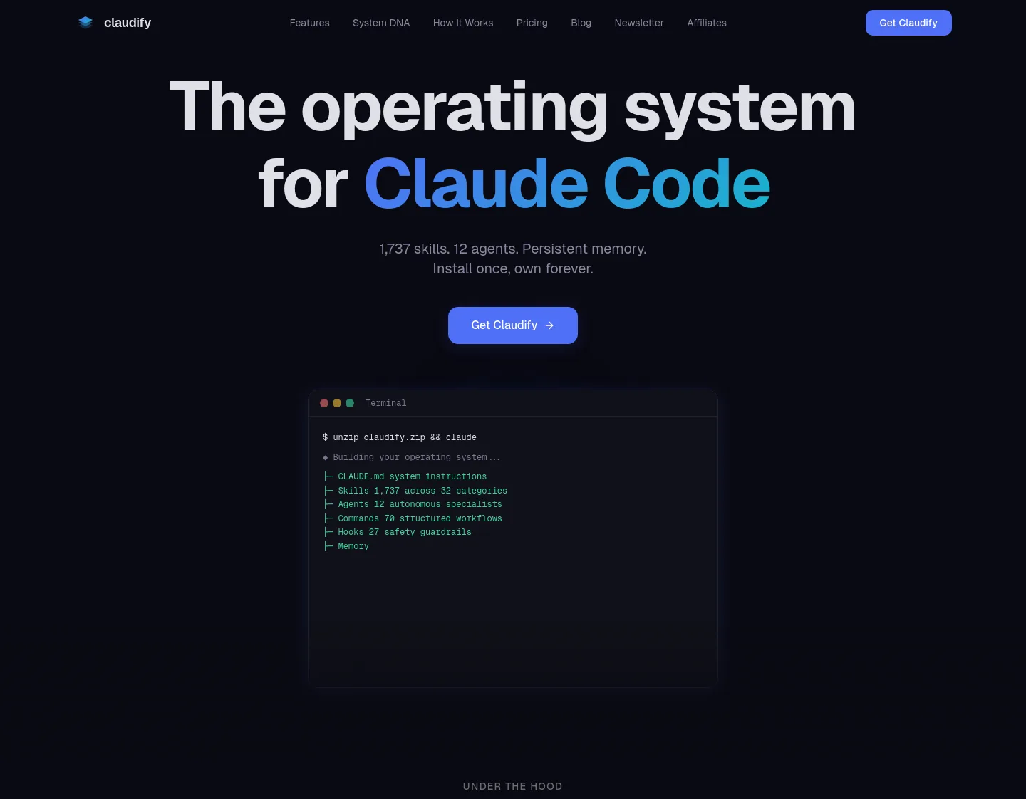 claudify.tech — Hero