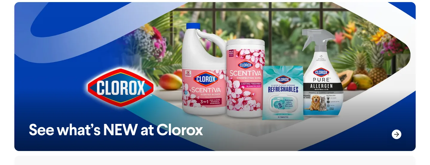 clorox.com — a real Hero section