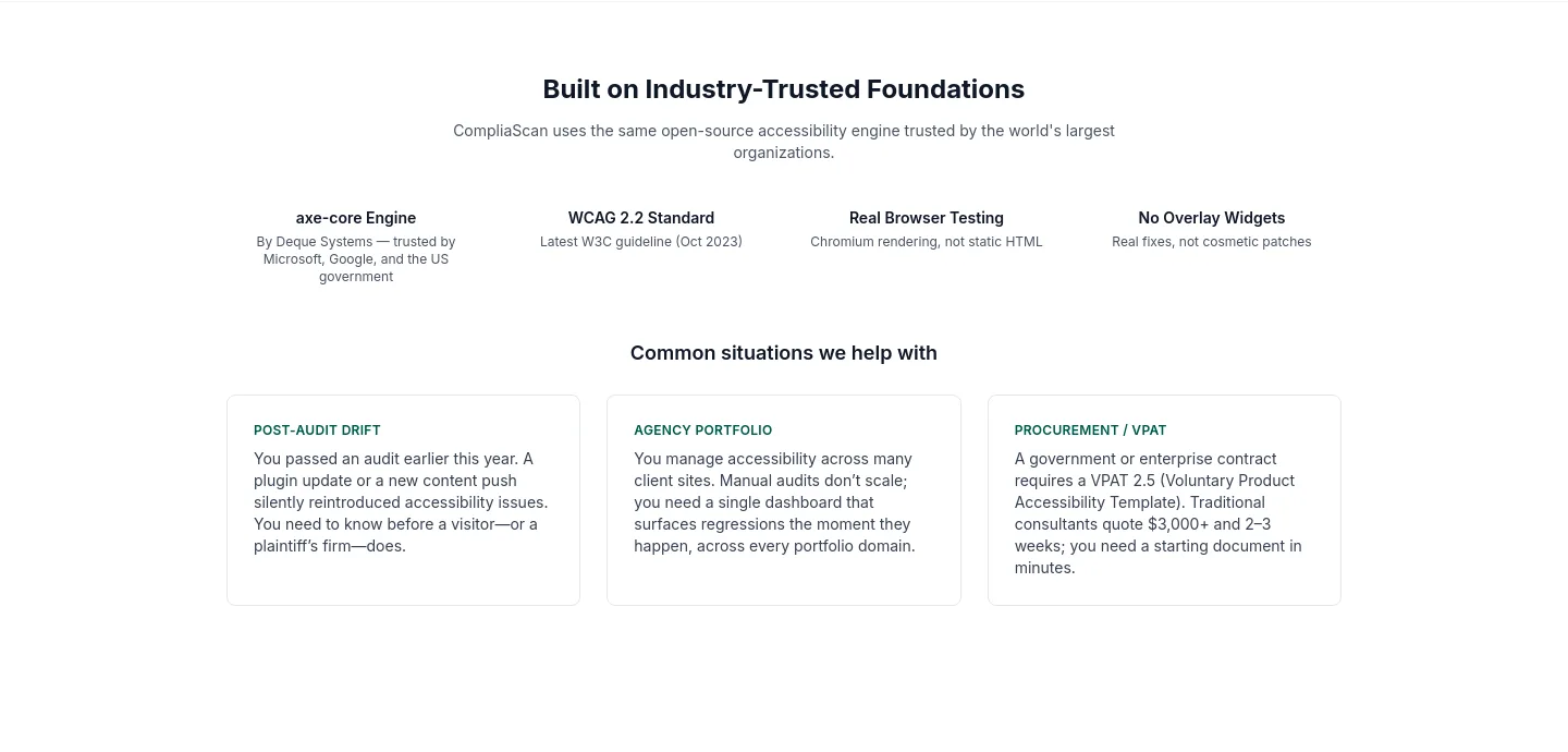 compliascan.com — a real Logo Wall section