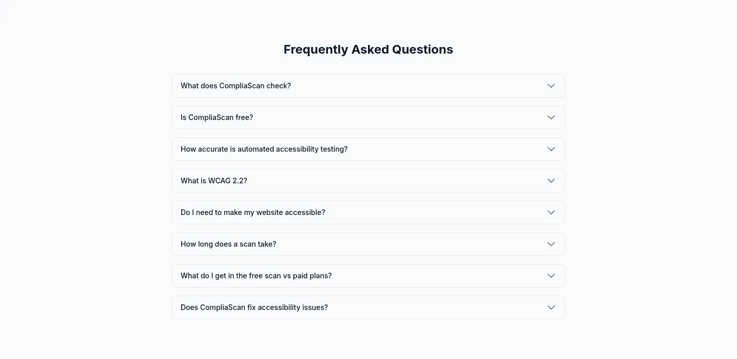 compliascan.com FAQ section