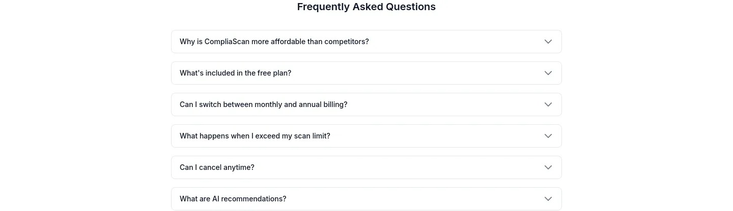 compliascan.com FAQ section