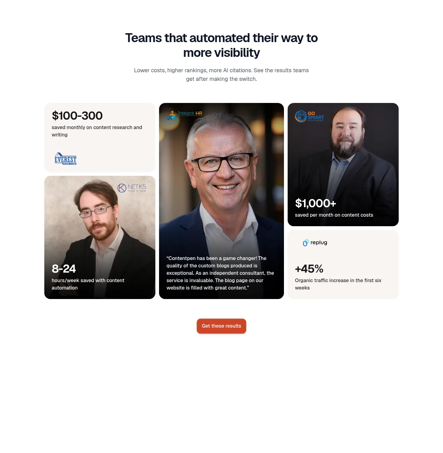 contentpen.ai — a real Pricing section
