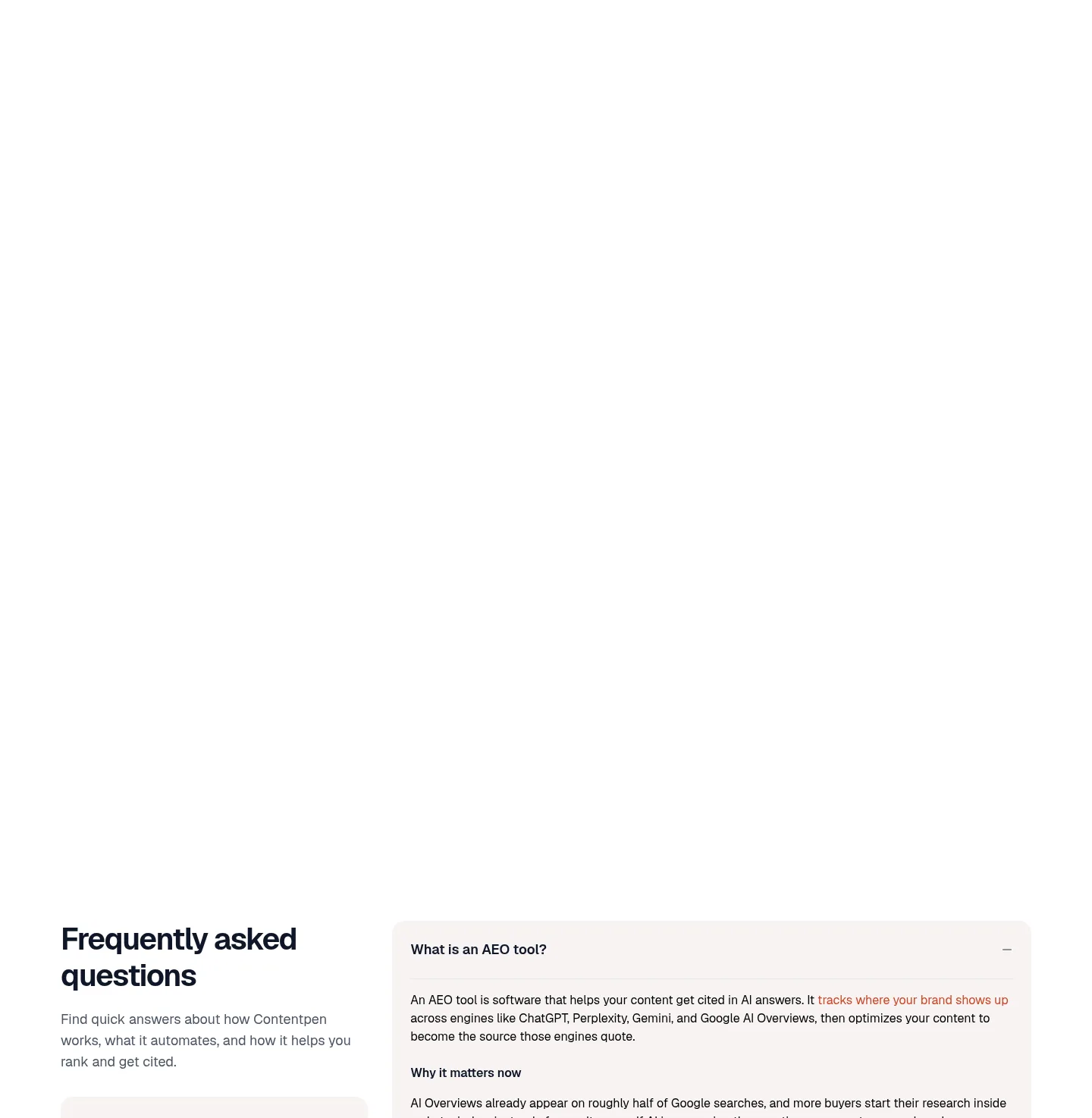 contentpen.ai — a real Logo Wall section