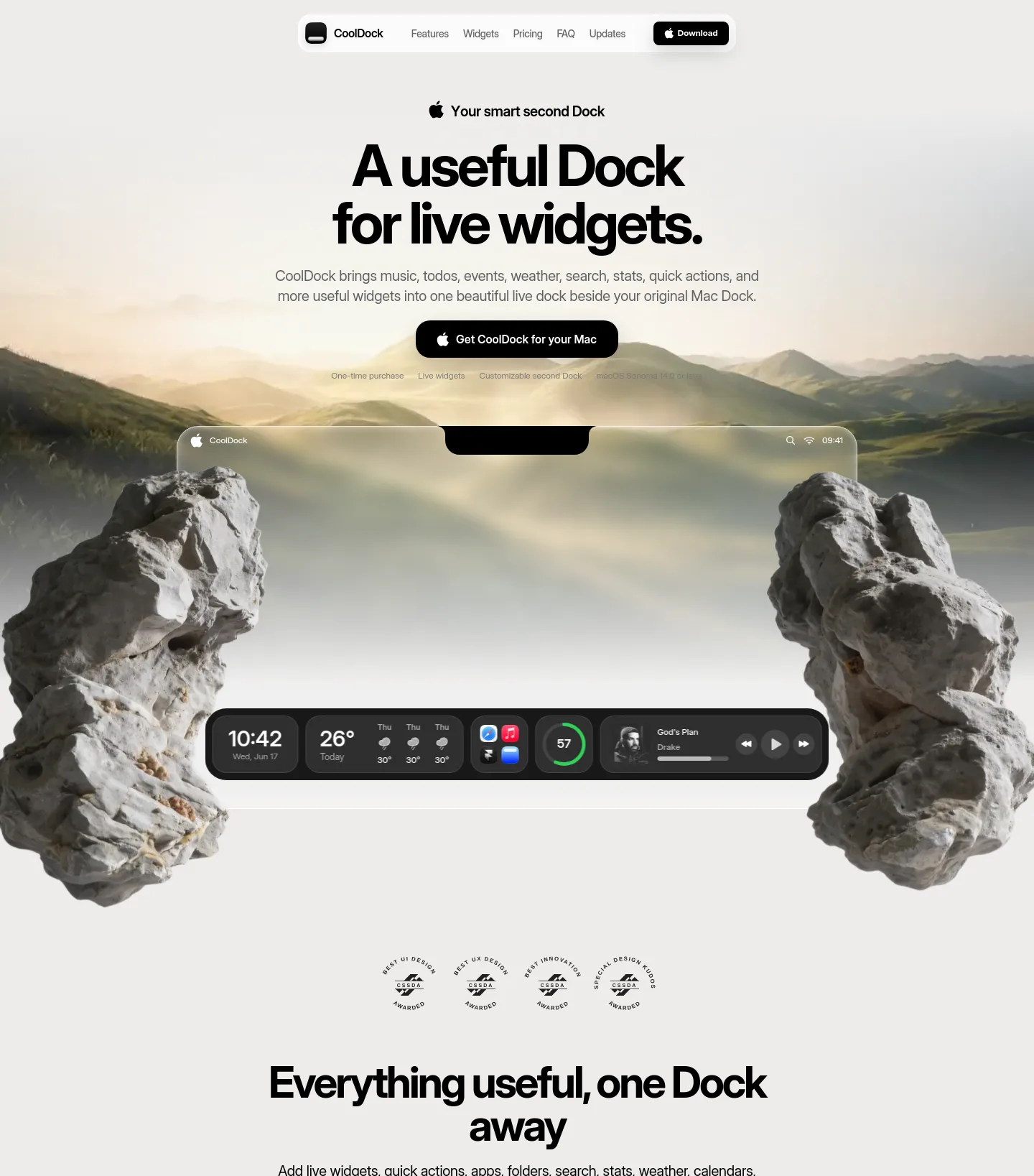 cooldock.app — a real Hero section