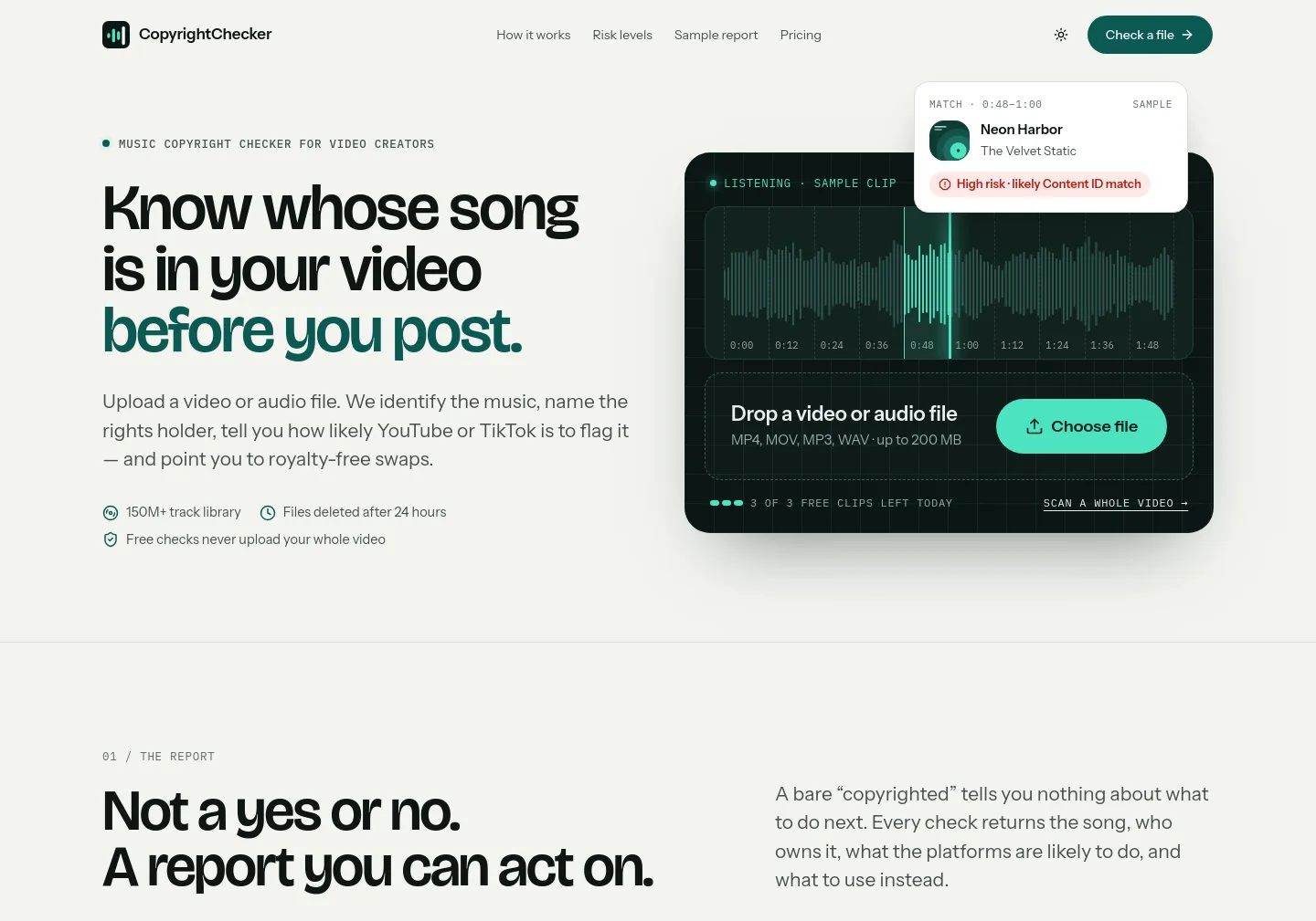 copyrightchecker.org — The Pricing Page