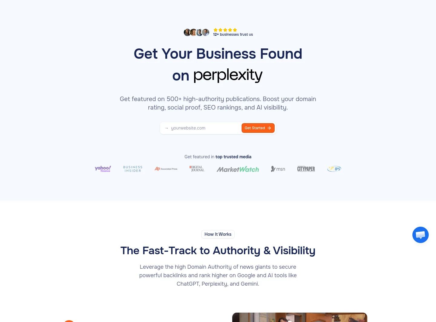 coveragepush.com — a real Hero section