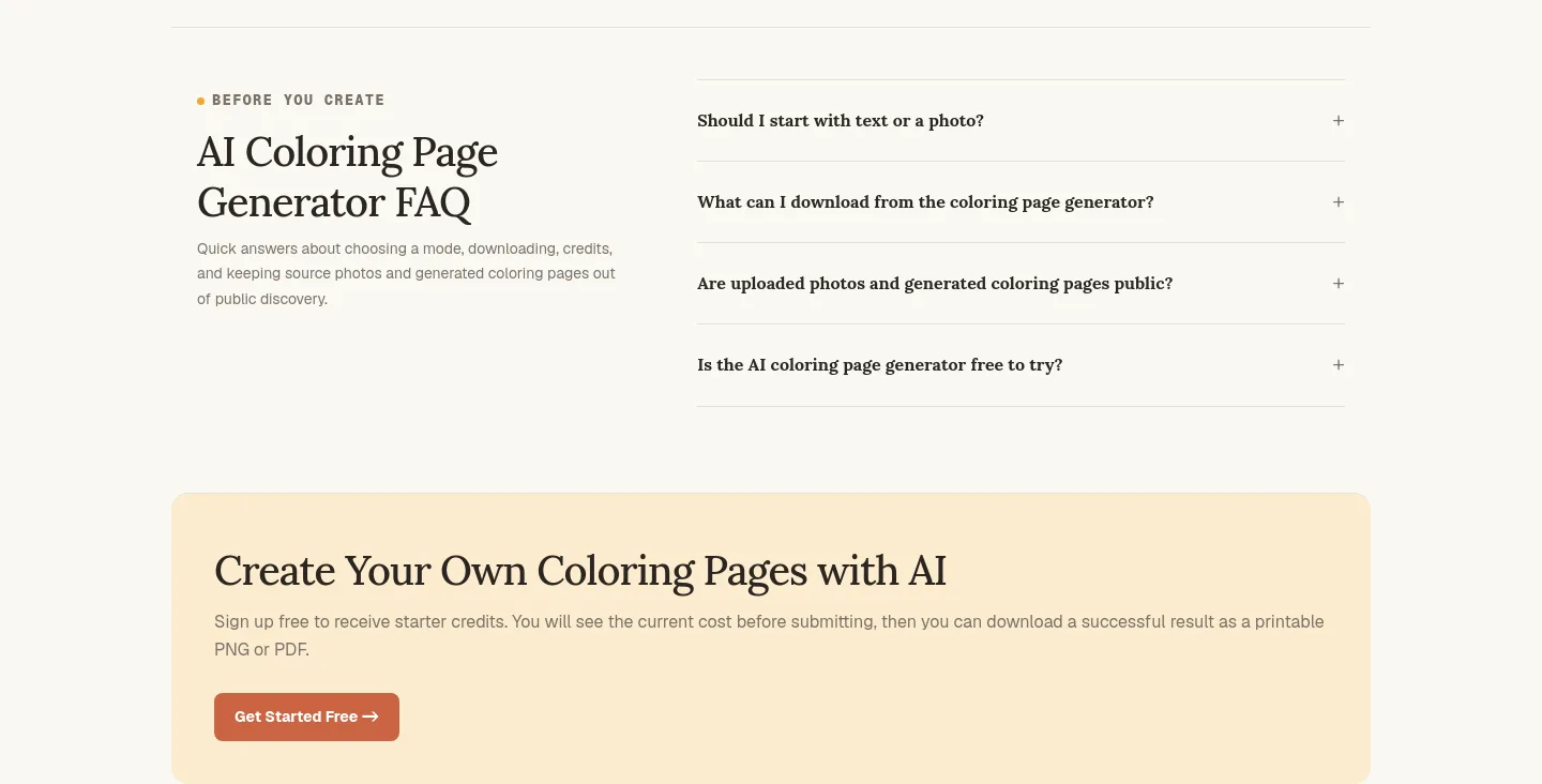 cpages.ai FAQ section