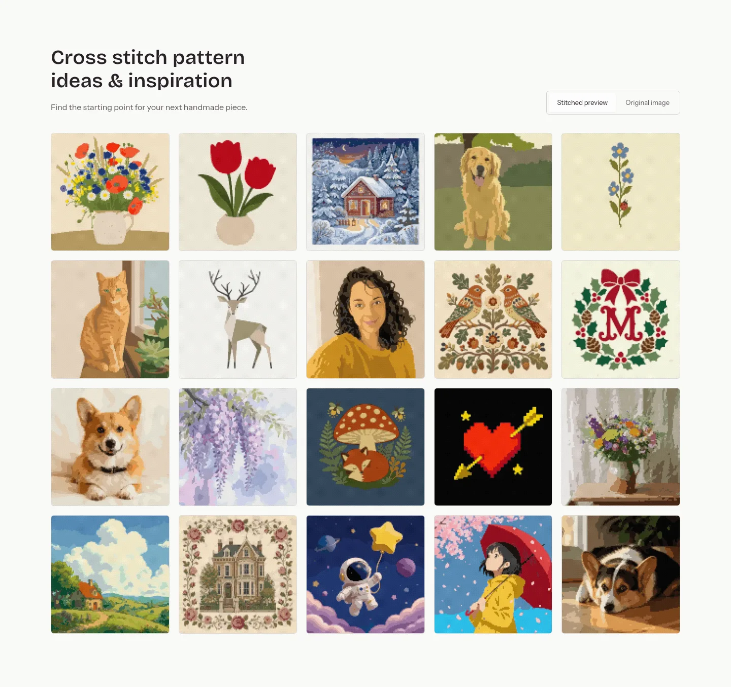 crossstitchpatternmaker.app — Logo Wall