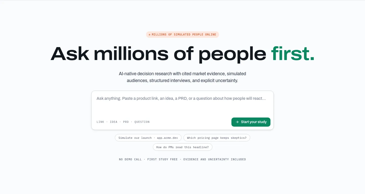 crowdproof.ai — a real Hero section