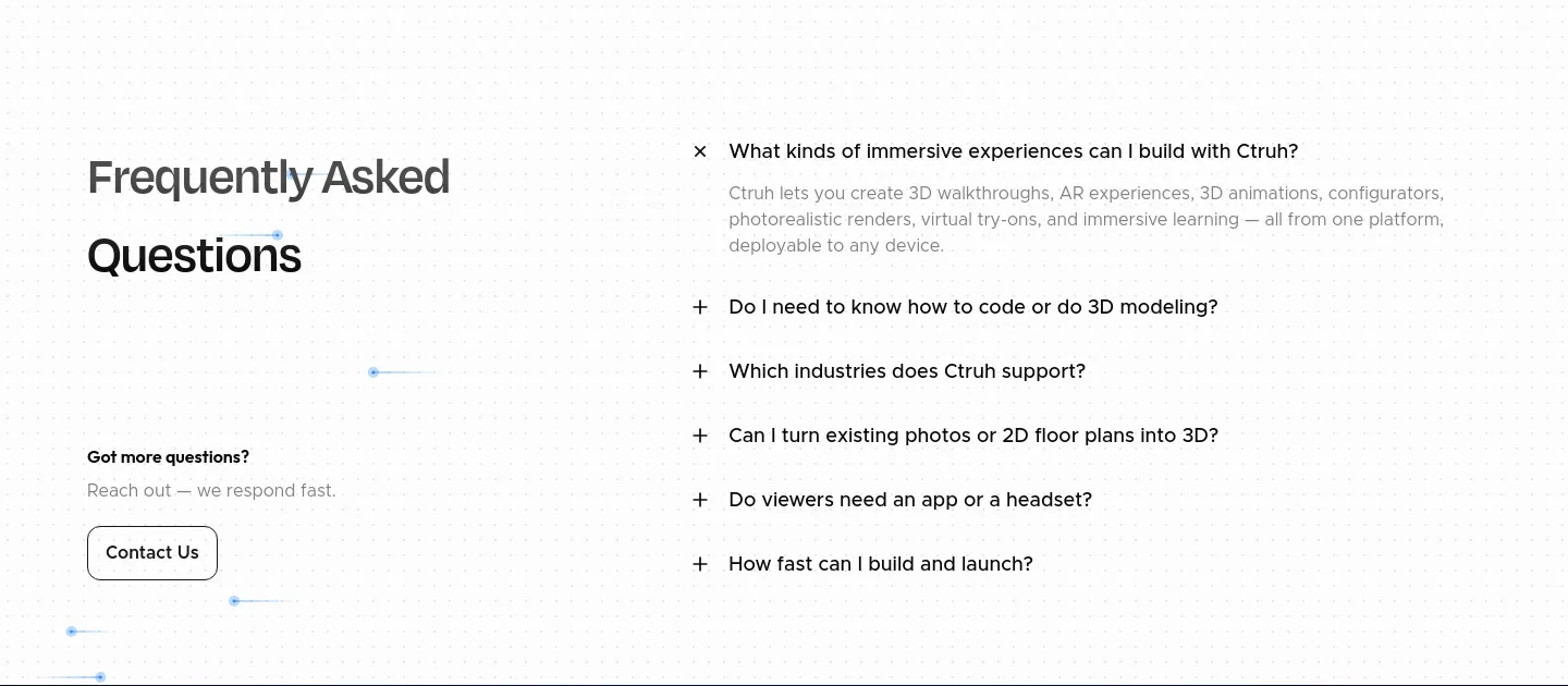 ctruh.com FAQ section