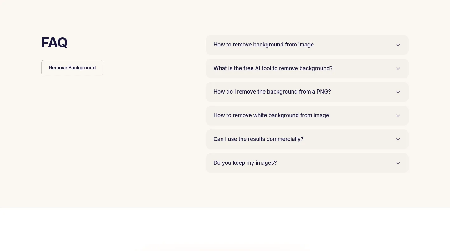 cutoutbg.ai FAQ section