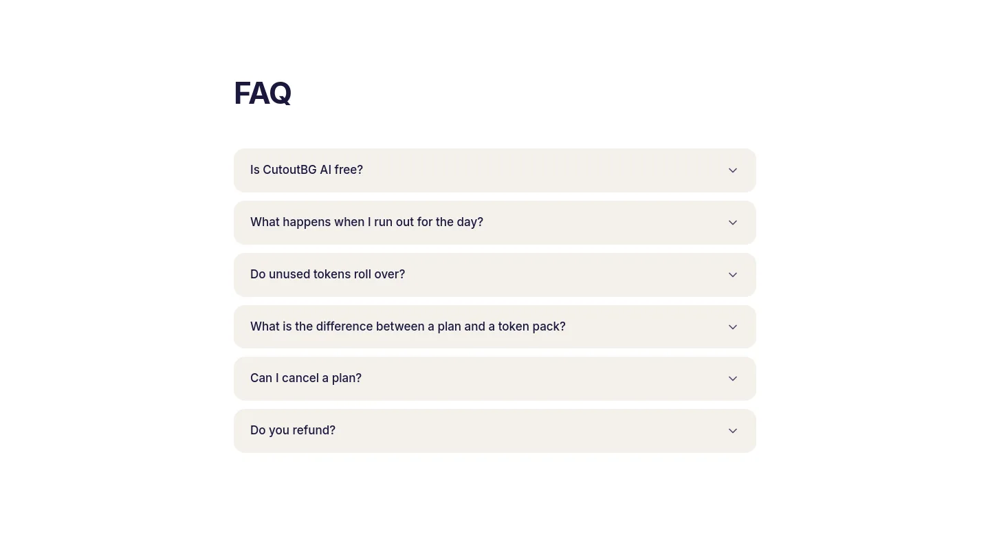cutoutbg.ai FAQ section