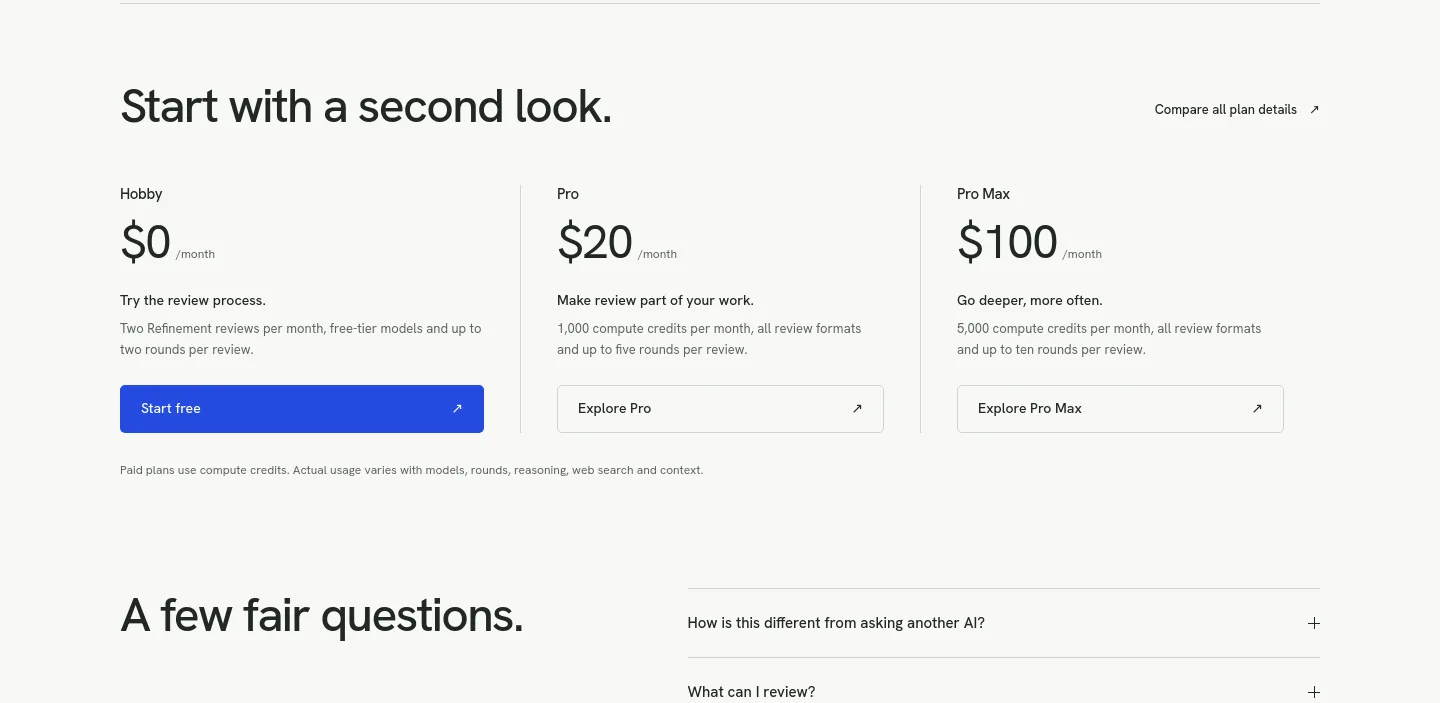 debate.tellodb.com Pricing section