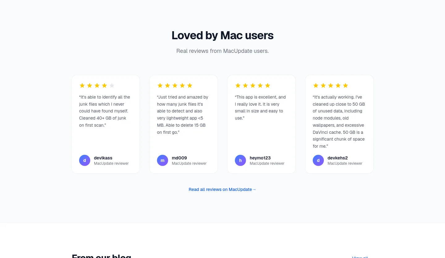 deepcleanmac.com — a real Logo Wall section