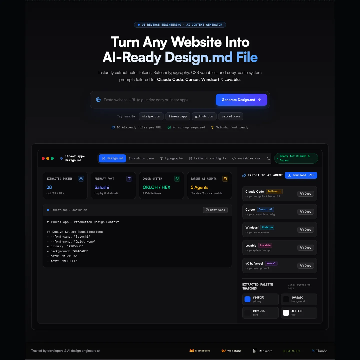 designmd.fun Hero section
