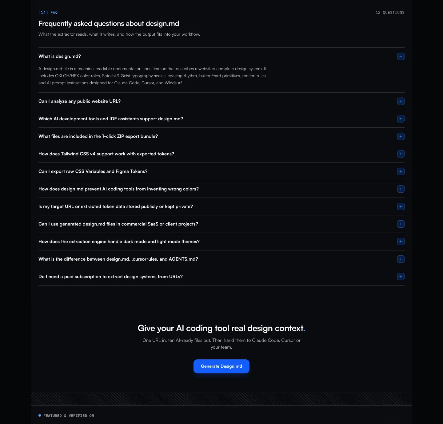designmd.fun FAQ section