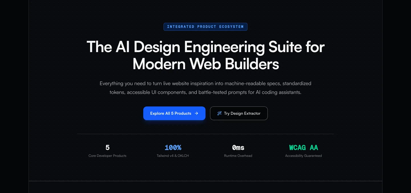 designmd.fun — a real Hero section