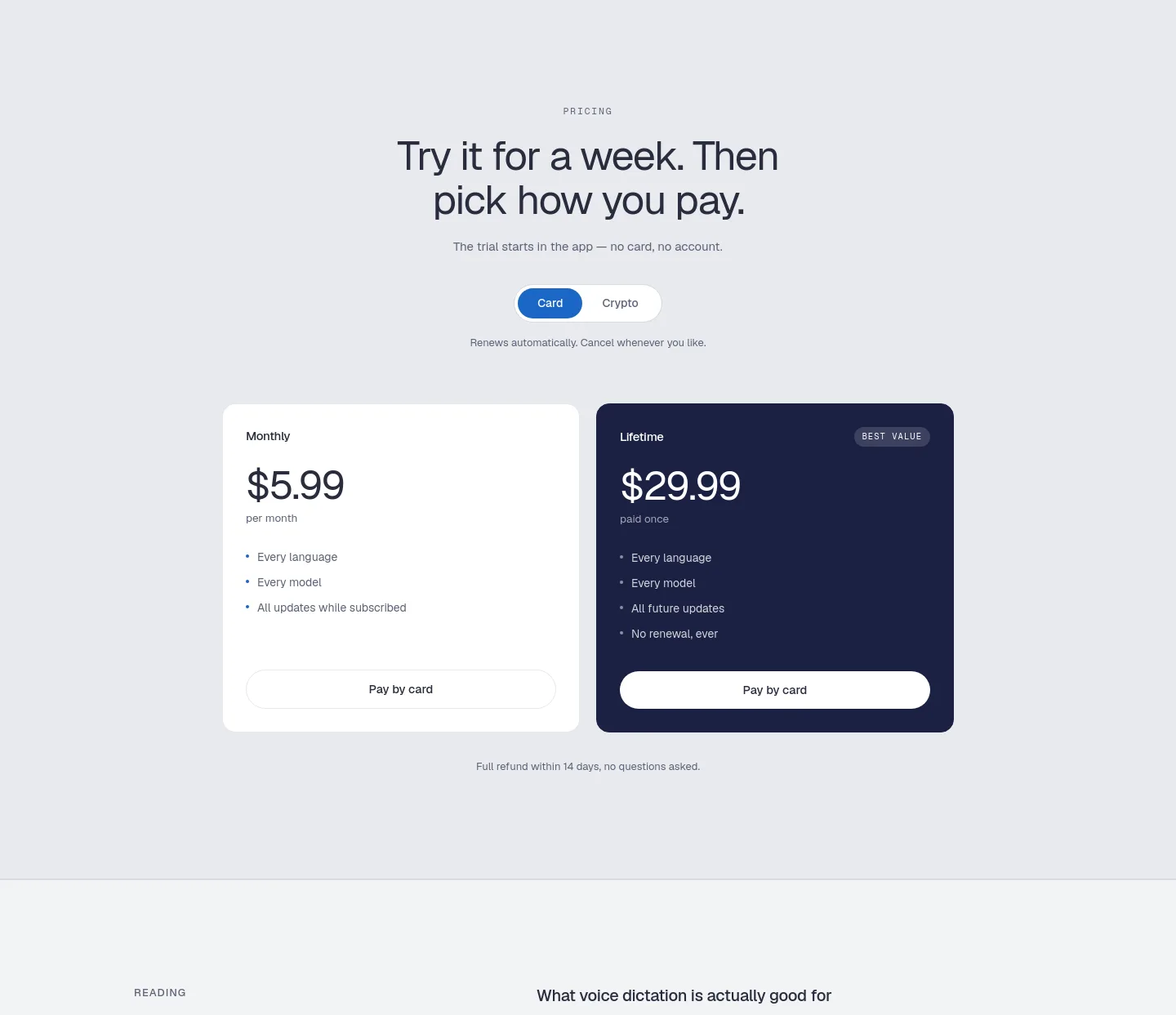 dictami.com — Pricing
