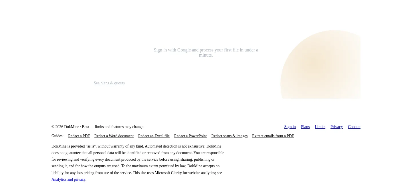 dokmine.com CTA section