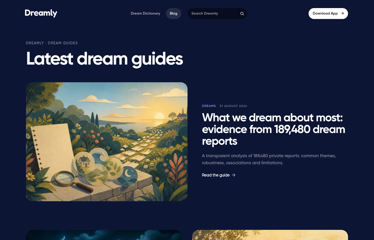 dreamly-app.com — a measured funnel