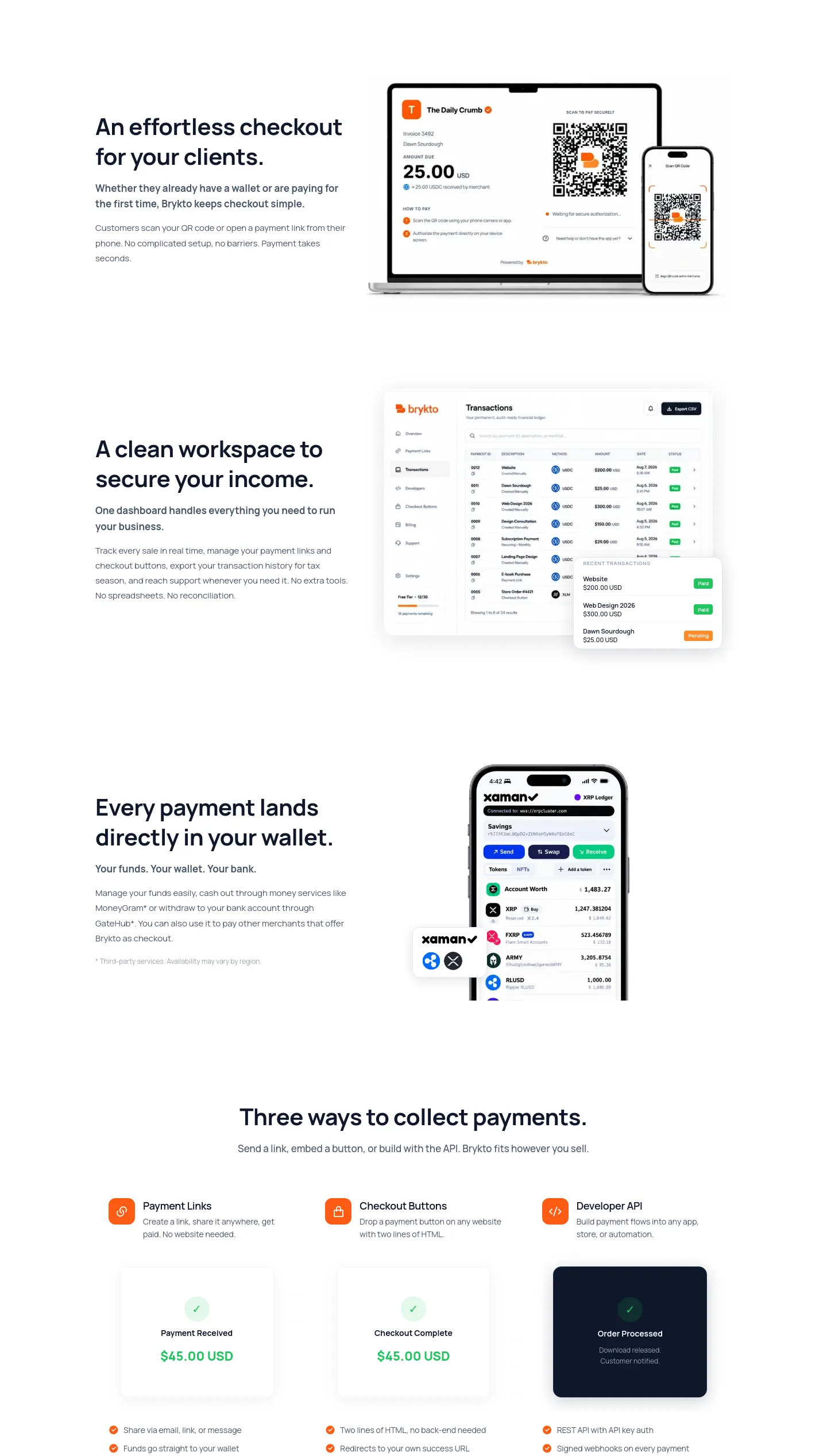 droppayxrp.com Features section