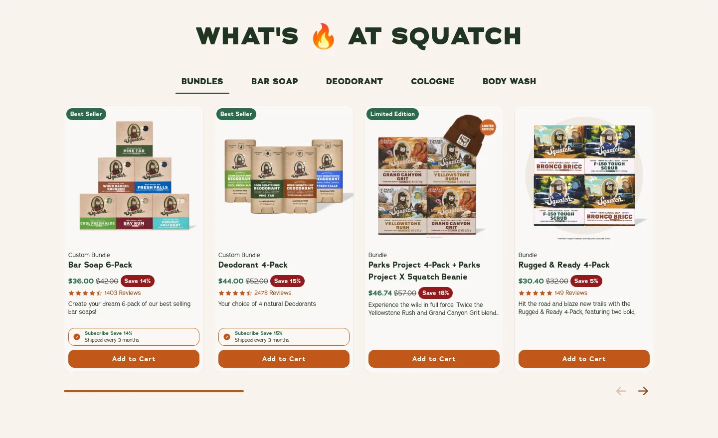 drsquatch.com Pricing section