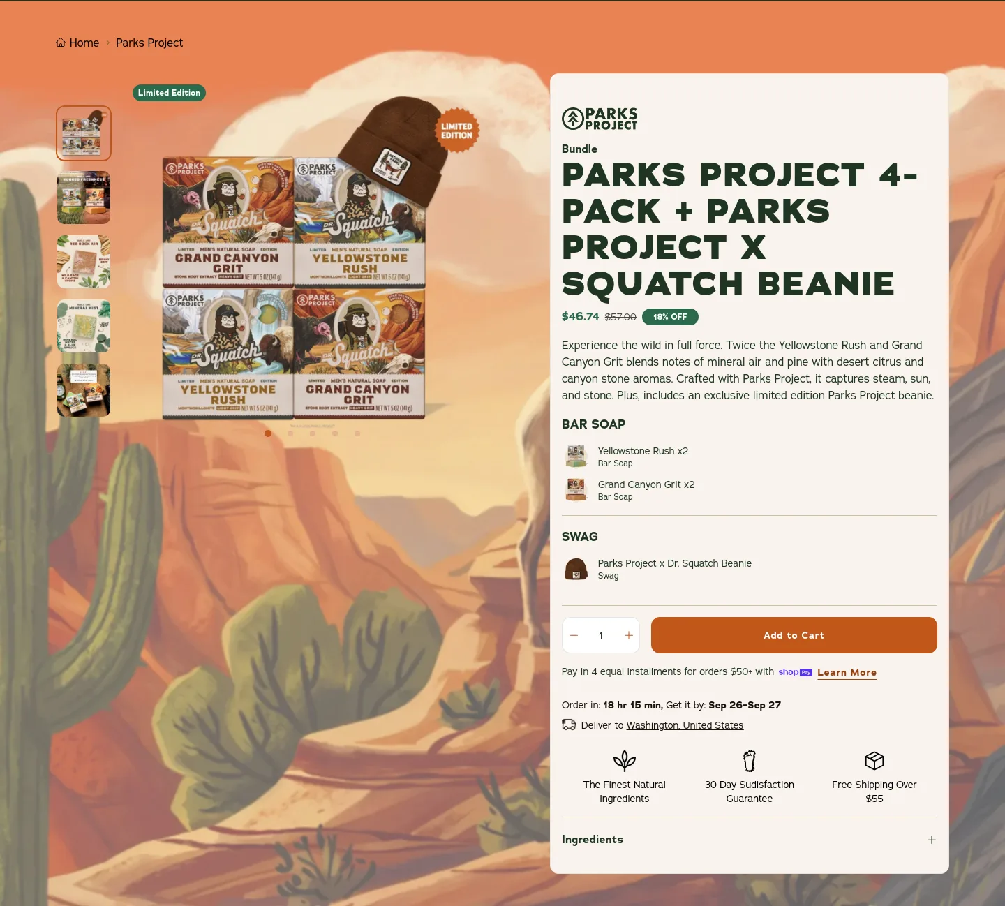 drsquatch.com Hero section
