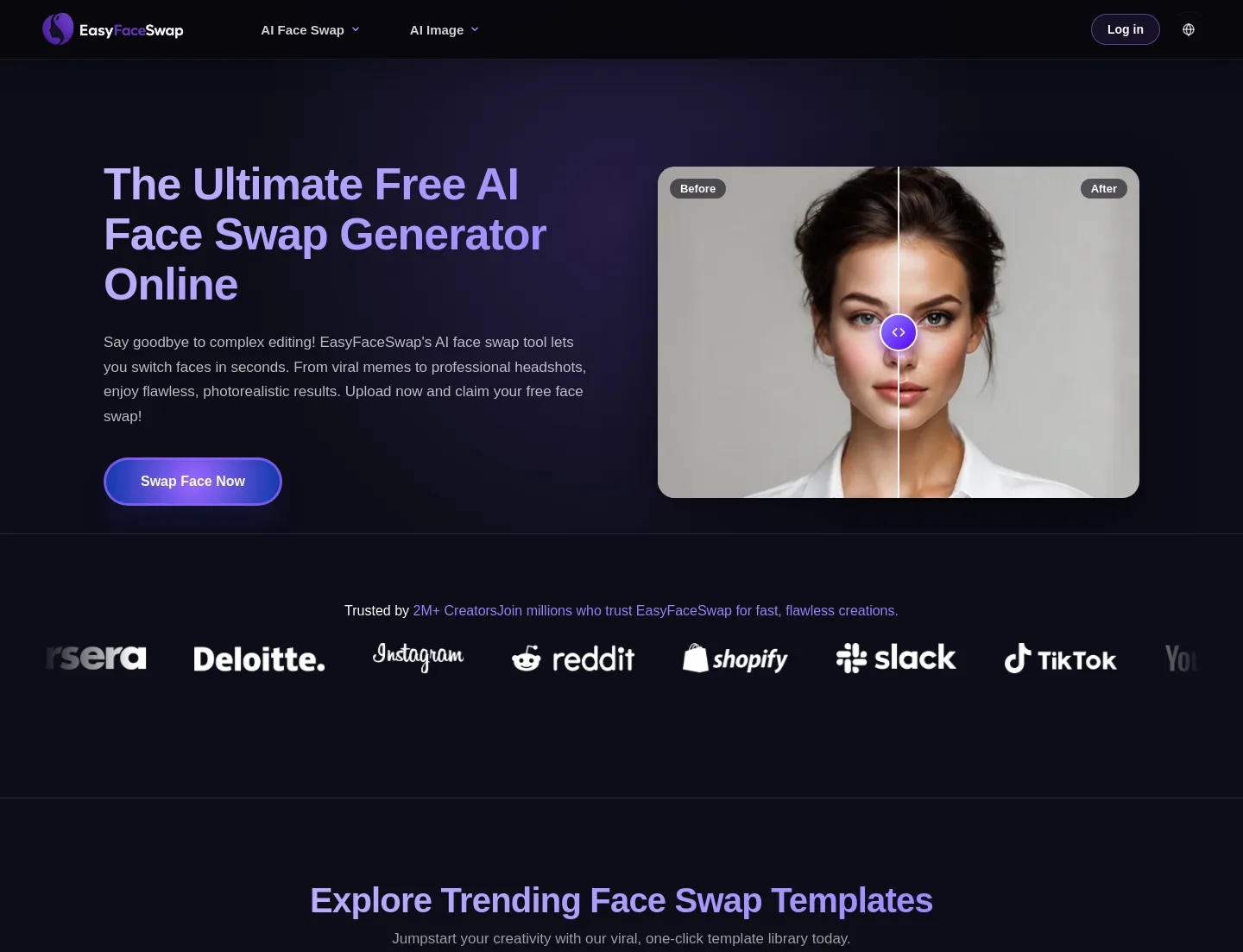 easyfaceswap.com — Hero