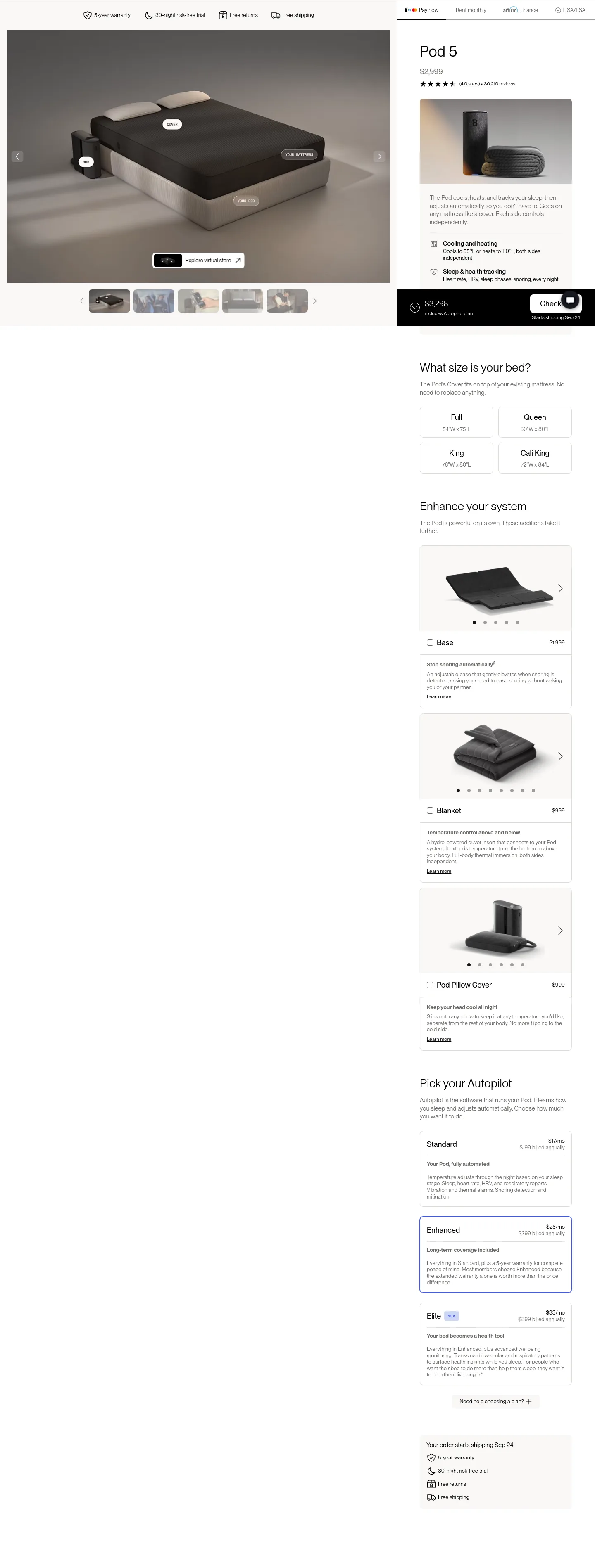 eightsleep.com Hero section