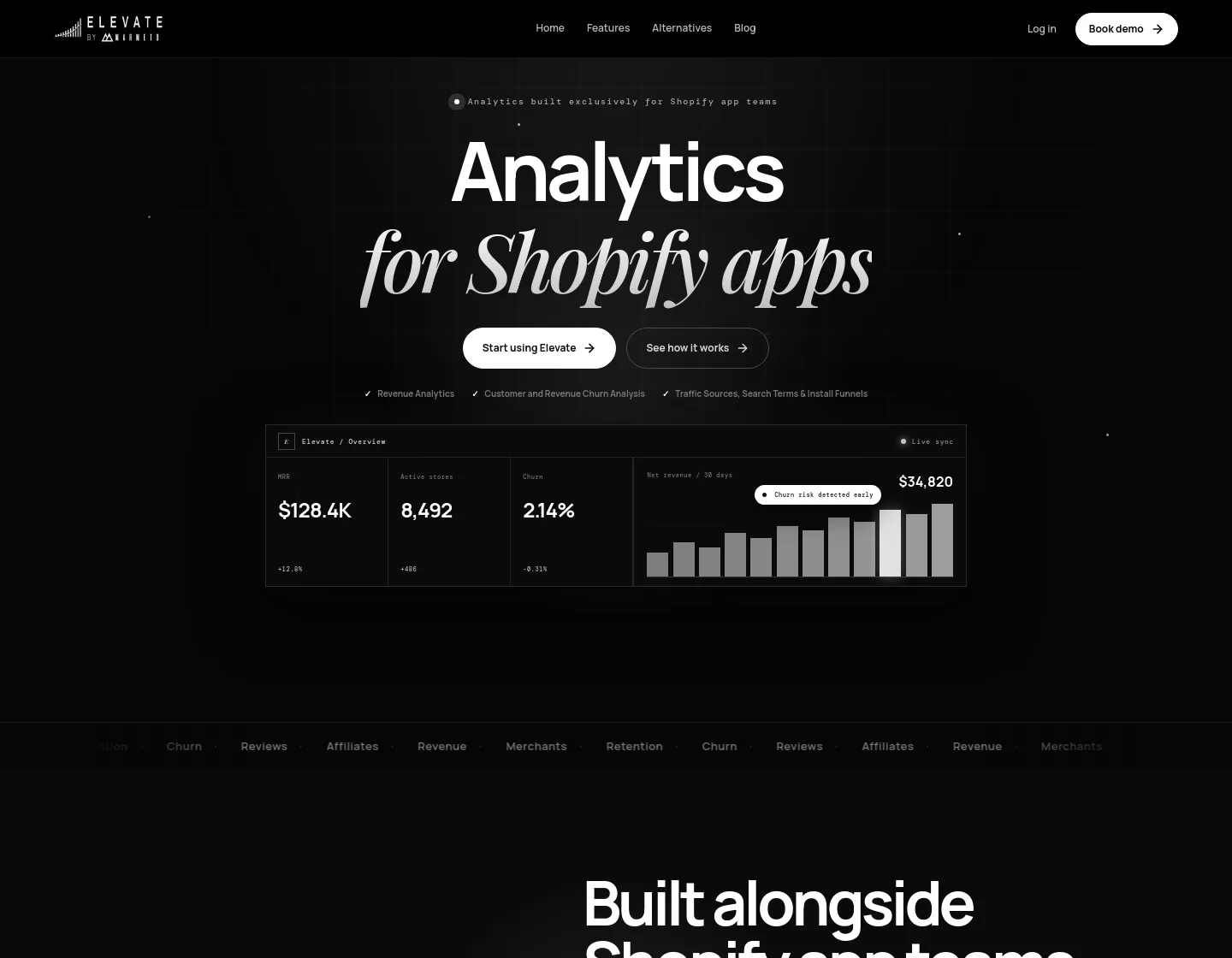 elevate.marmeto.com — a real Hero section
