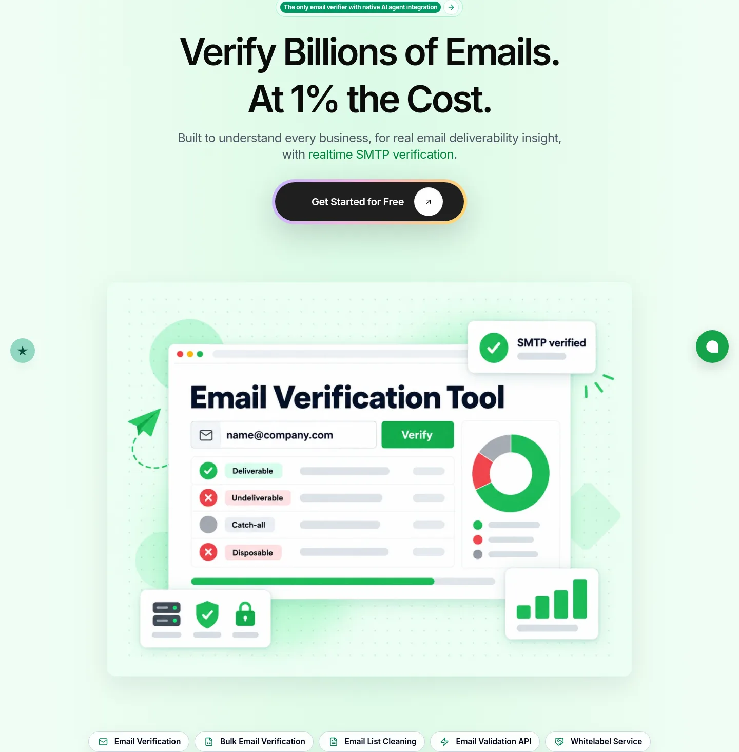 emailverify.ai Hero section