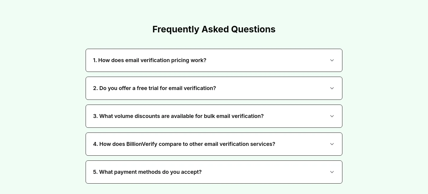 emailverify.ai FAQ section