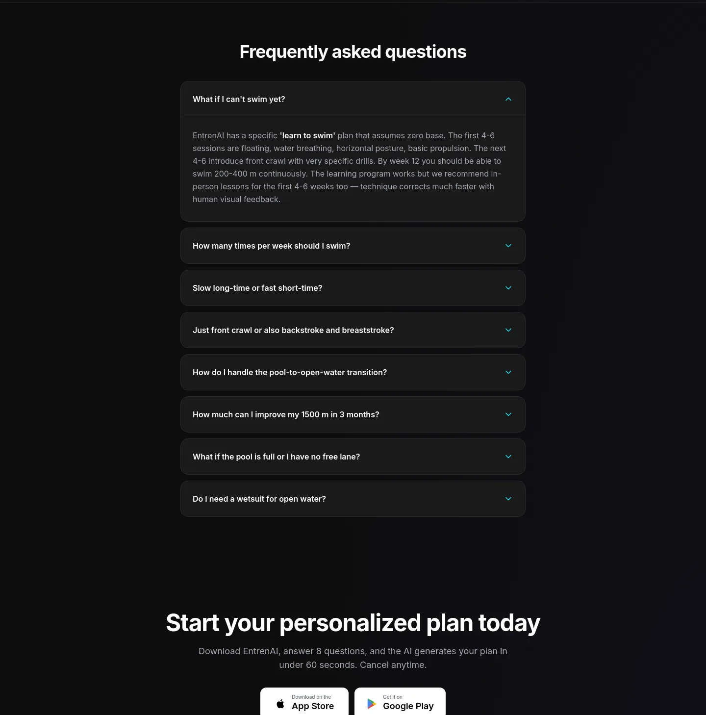 entrenai.app FAQ section