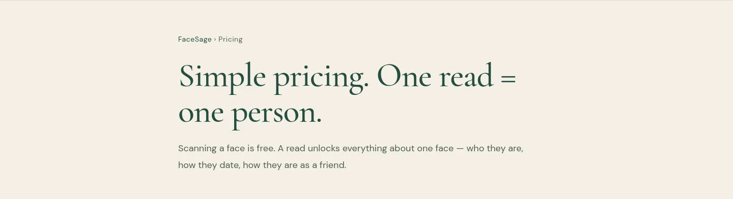 facesage.app Hero