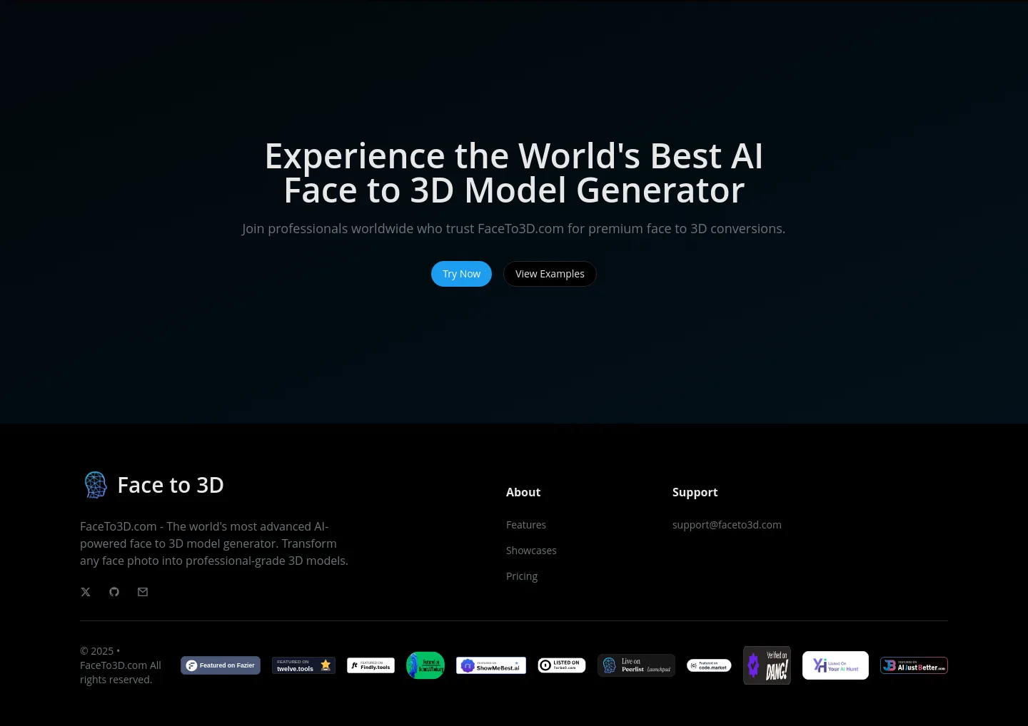 faceto3d.com — a real CTA section