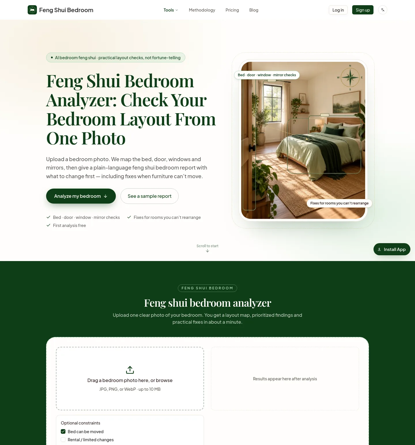 fengshuibedroom.app — The Pricing Page