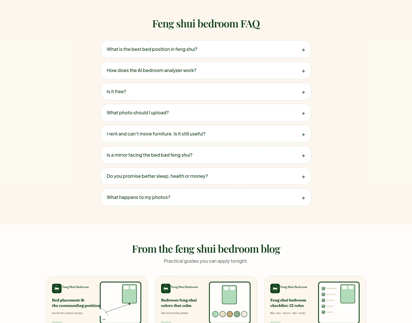 fengshuibedroom.app — FAQ