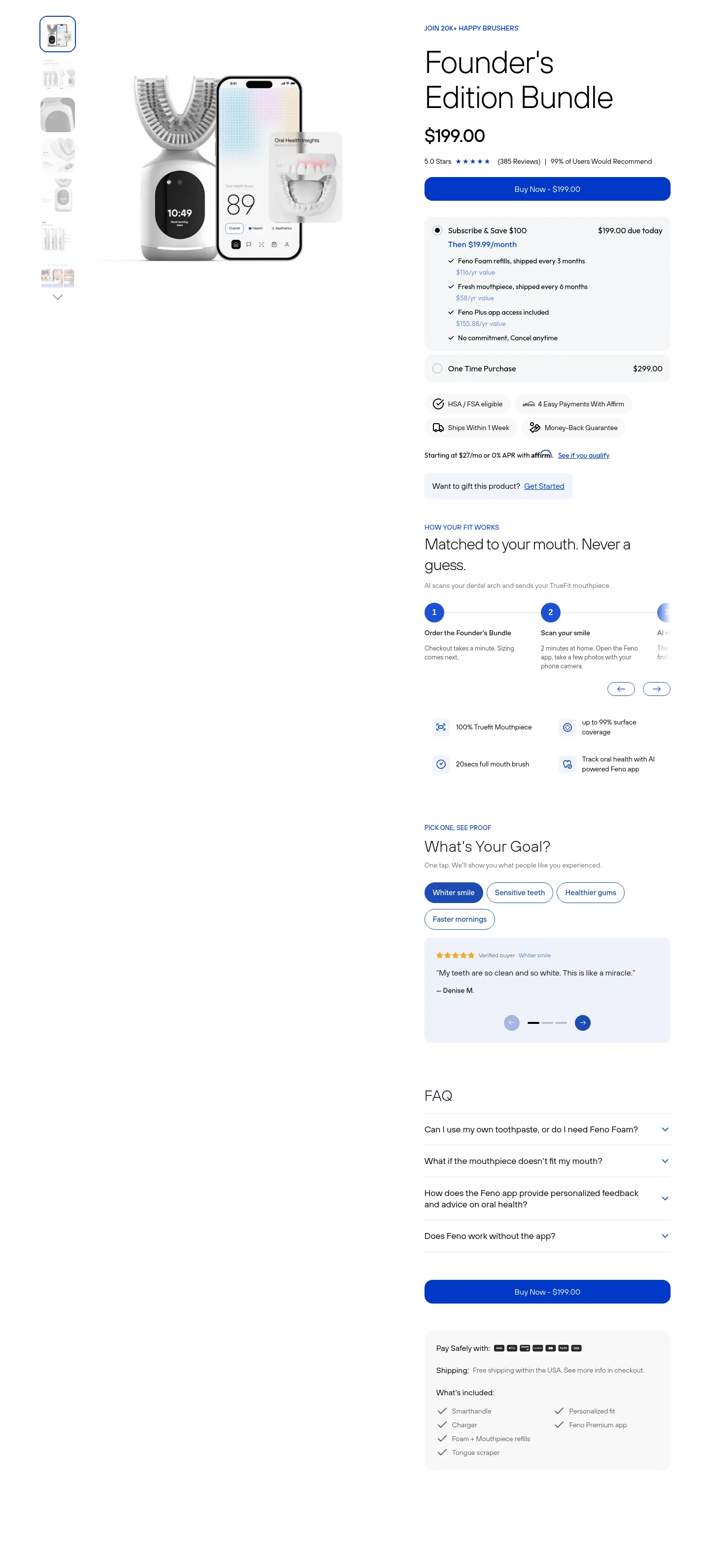 feno.co Hero section