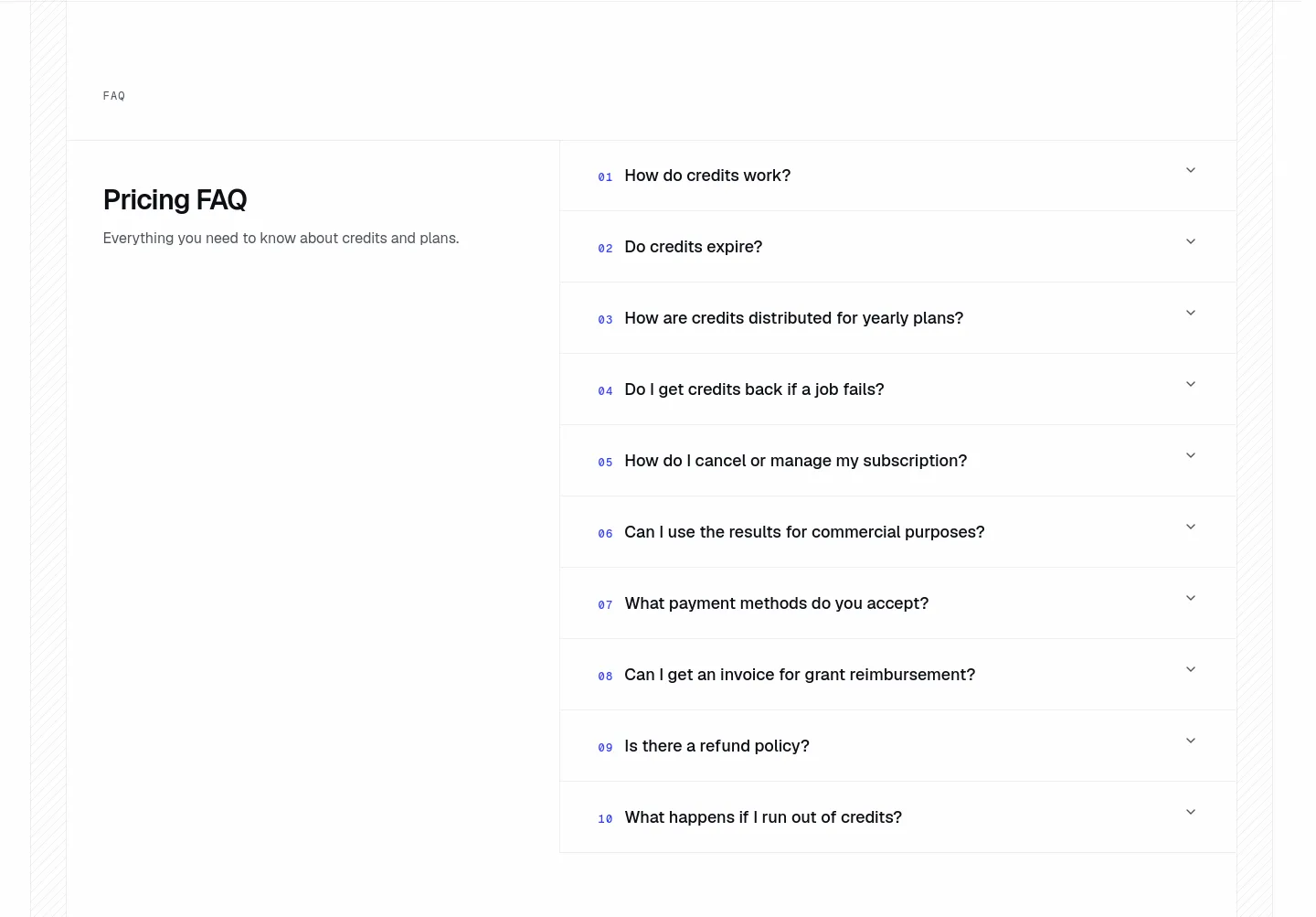 figwise.app — a real FAQ section