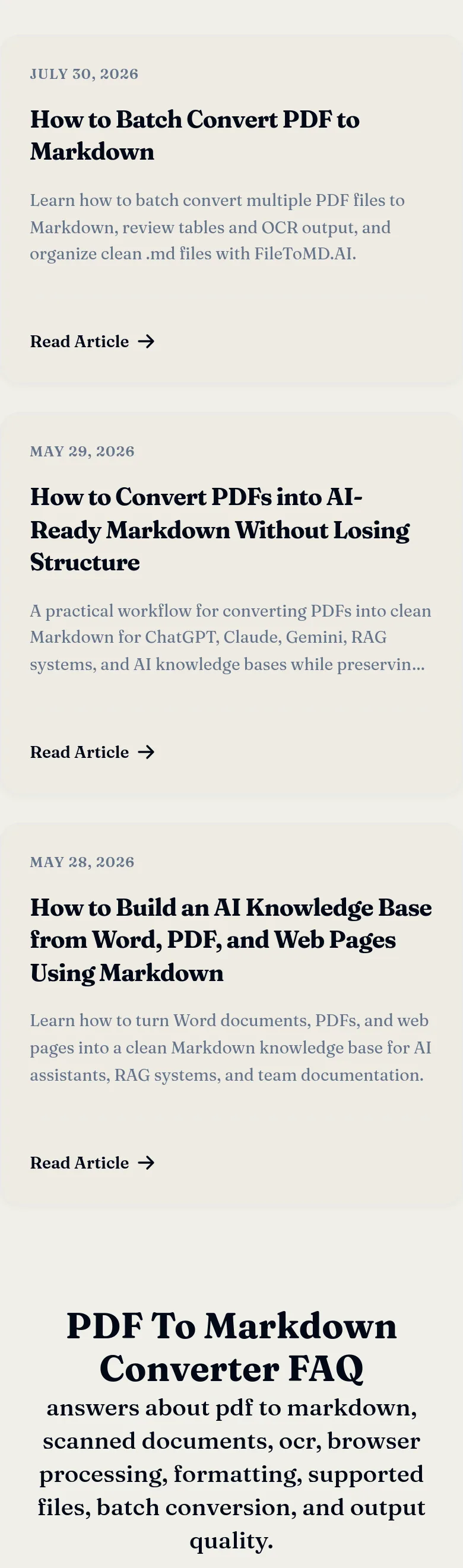 filetomd.ai Features section